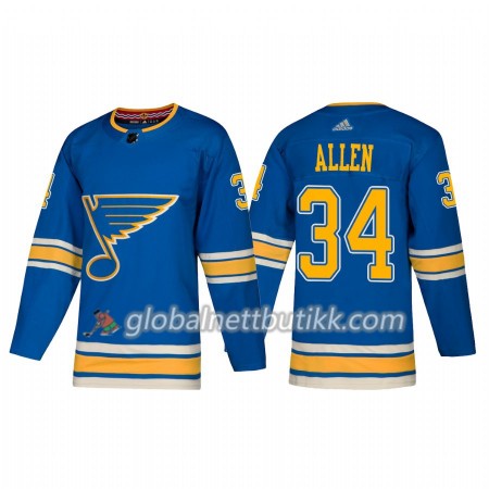 St. Louis Blues Hockeydrakt Jake Allen 34 Alternate 2018-2019 Adidas Authentic - Herre